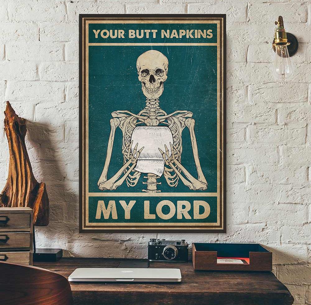 Your butt napkins my Lord vintage poster wall art
