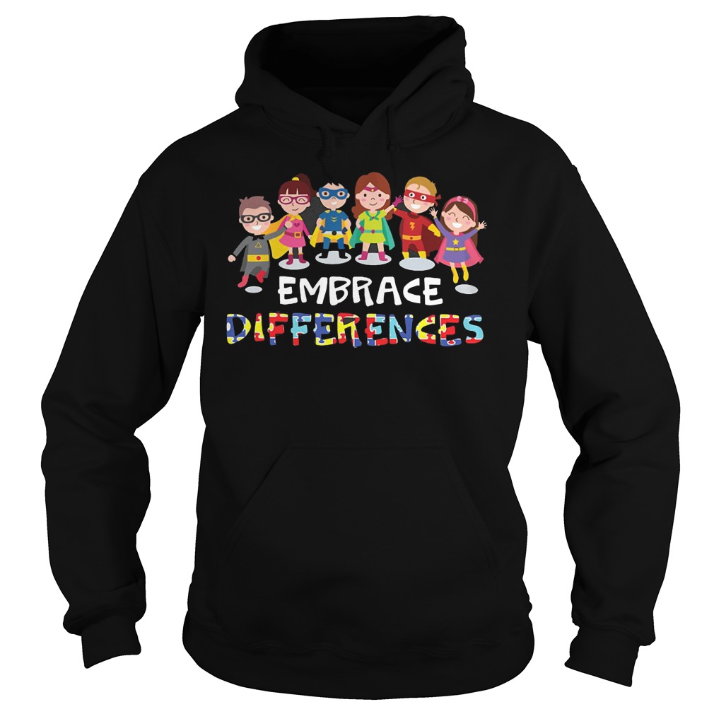 Autism Awareness Shirts Superheroes Embrace Differences