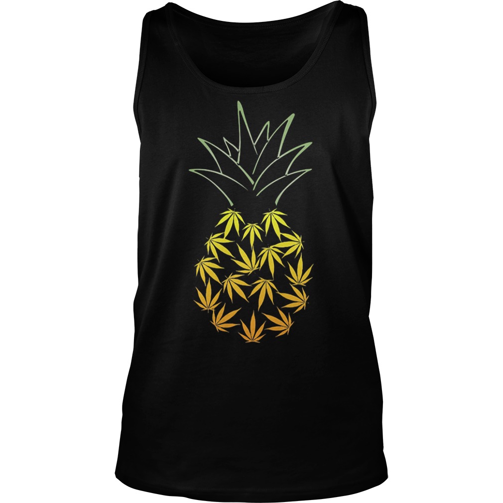 Pineapple weed leaf shirt hoodie tank top and sweater