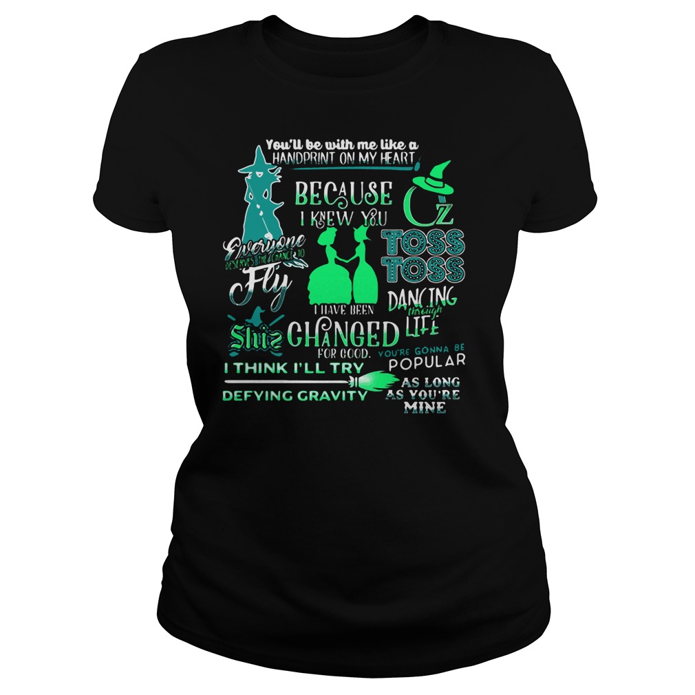 Wicked Musical. Handprint On My Heart. - Wicked Musical - T-Shirt