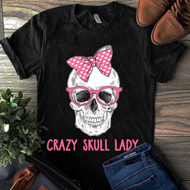 crazy skull shirts