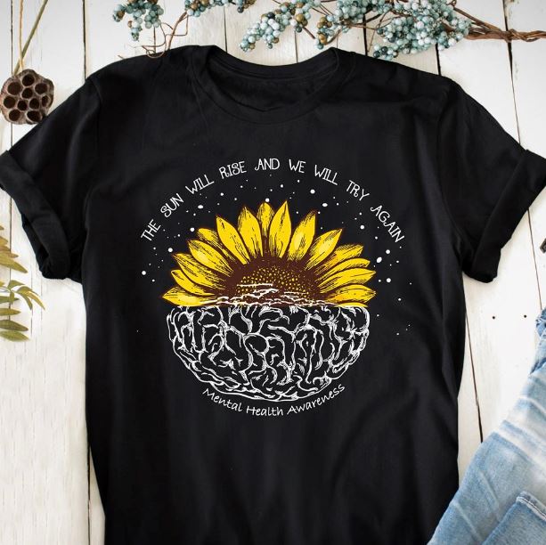 The Sun Will Rise And We Try Again Sunflower Mountain Mug 11oz 