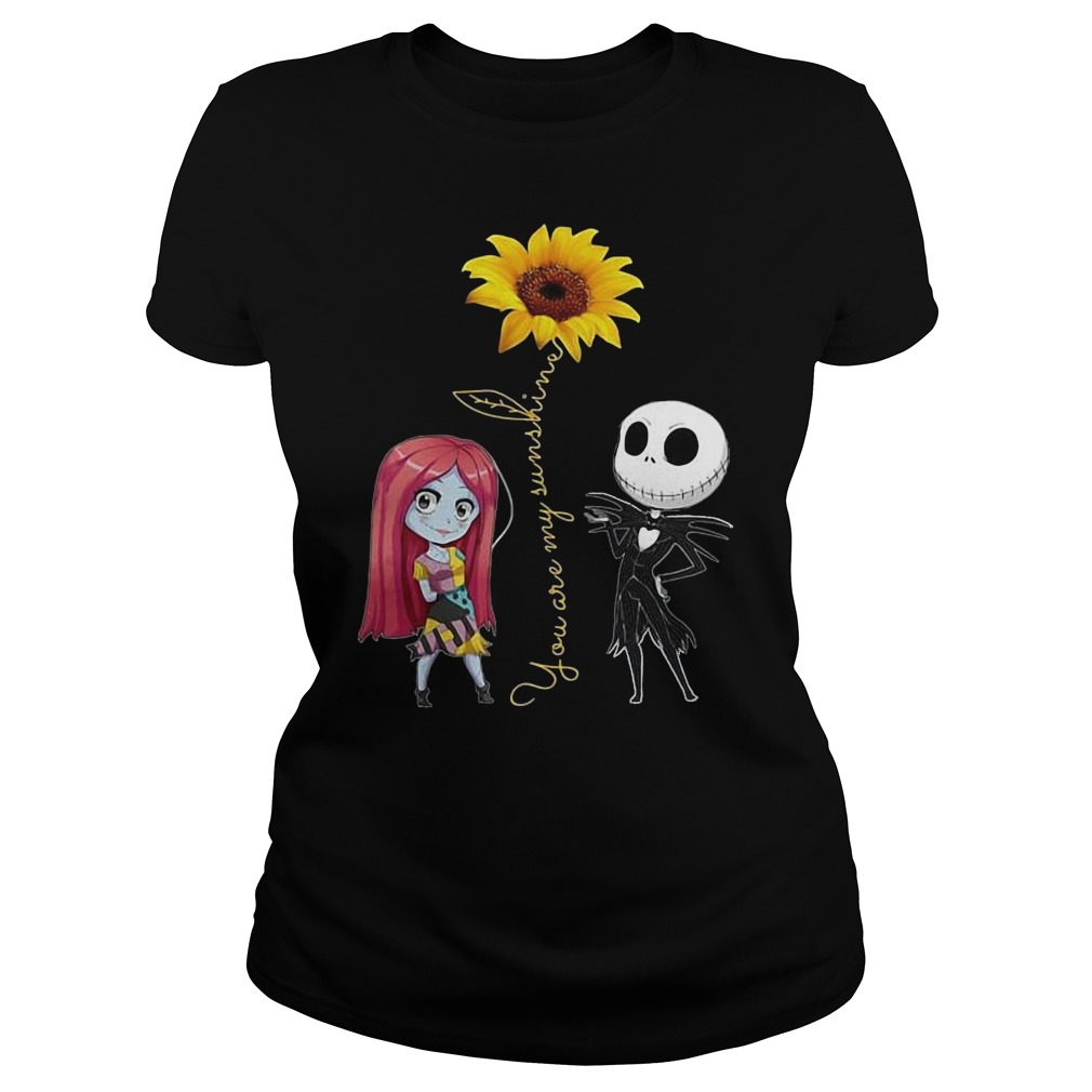 You Are My Sunshine Sunflower Jack-Skellington-Sally Shirt You Are My Sunshine Sunflower Jack-Skellington-Sally Shirt