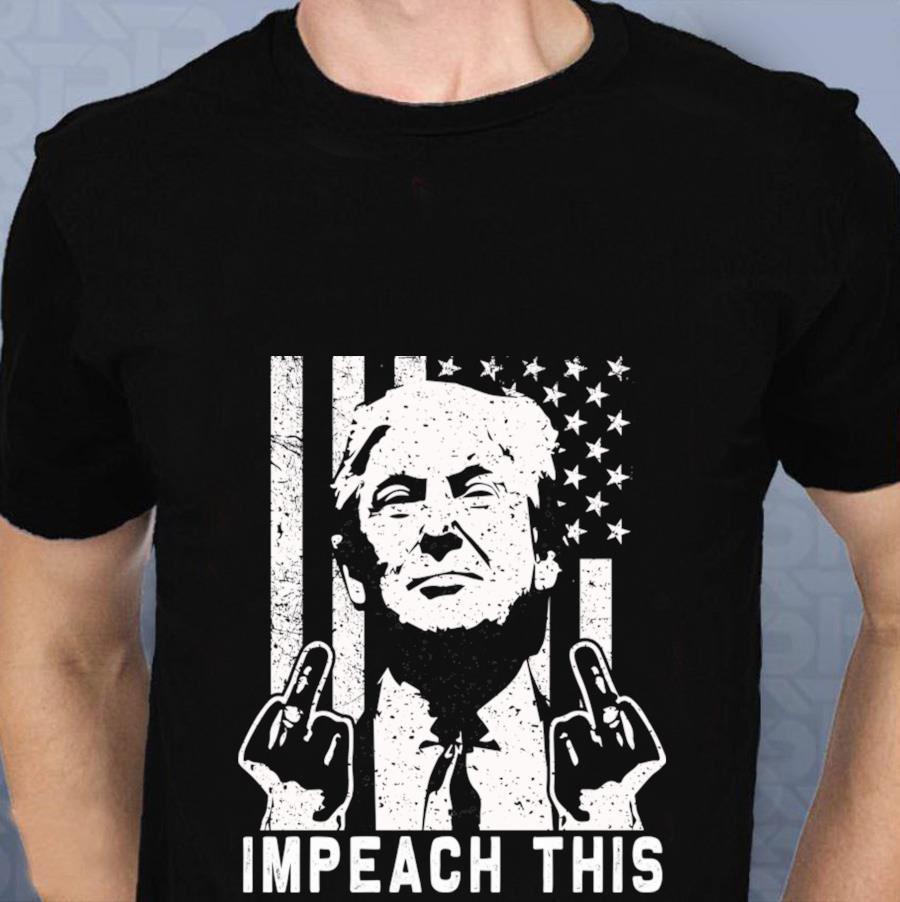 Anti-Trump TreasonTRE45ON Distressed Impeach T-Shirt Vintage Men Gift Tee