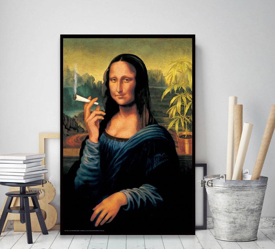 Mona Liza smoke weed modern art - campestre.al.gov.br