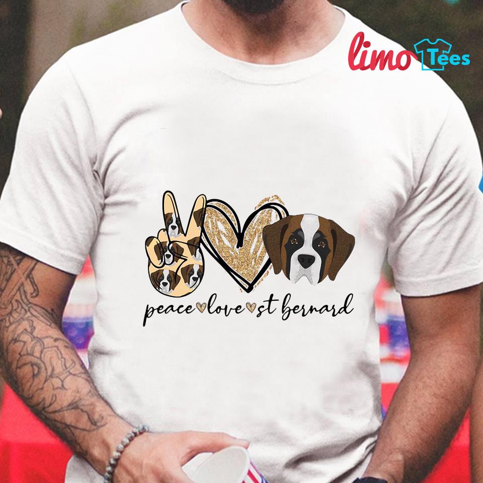 St Bernard Tees St. Bernard Love St. Bernard T-shirts St. 